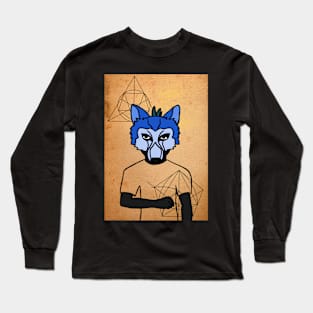 MaleMask NFT with AnimalEye Color and DarkSkin Color - Unnamed Long Sleeve T-Shirt